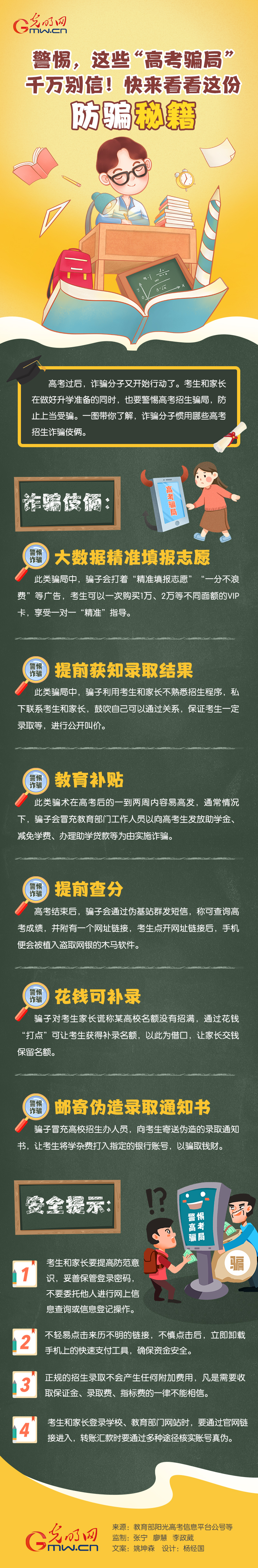 圖解丨這些“高考騙局”千萬(wàn)別信！快來(lái)看看這份防騙秘籍