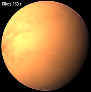 “超級地球”行星Gliese 163c，可能孕育微生命