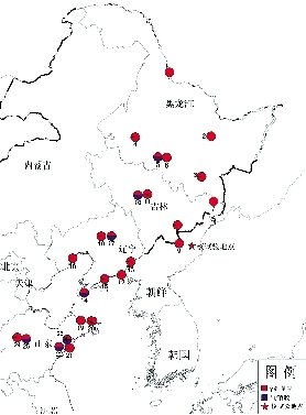 中國環(huán)保部門部分監(jiān)測站分布圖。圖/中國環(huán)保部網(wǎng)站