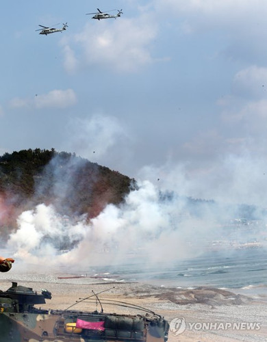 韓國海軍陸戰(zhàn)隊首次履行聯(lián)合登陸軍司令職責。