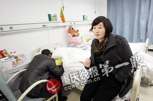 病床前，宋女士講述事發(fā)經(jīng)過。